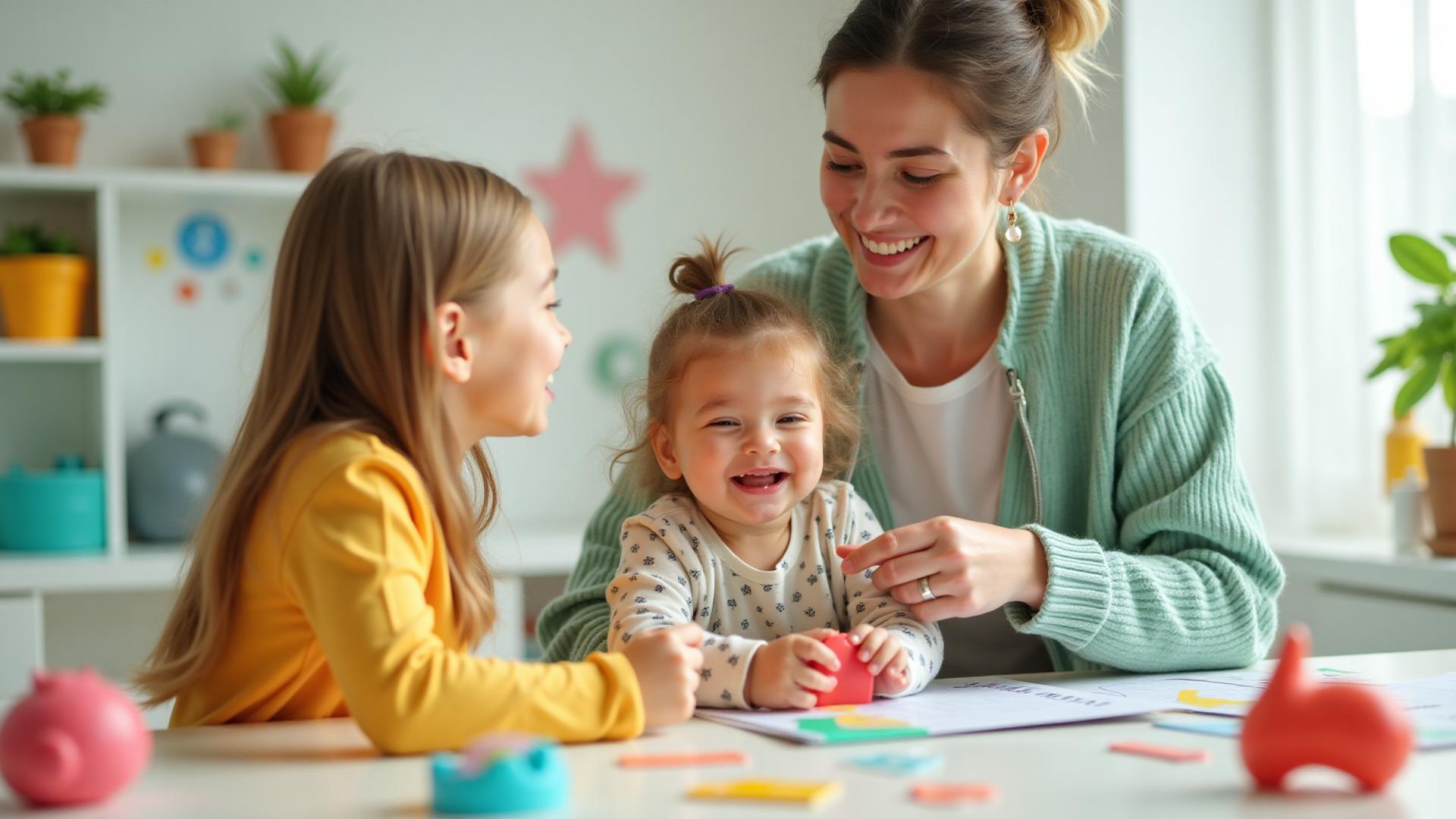 Мама займається з дитиною